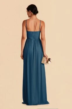 August Convertible Dress - Ocean Blue -Elegance Bridal Store ocean blue august convertible slit bridesmaid dress 04