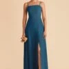 Chris Convertible Chiffon Dress - Ocean Blue 2 Chris Convertible Chiffon Dress - Ocean Blue -Elegance Bridal Store ocean blue chris convertible slit bridesmaid dress 01