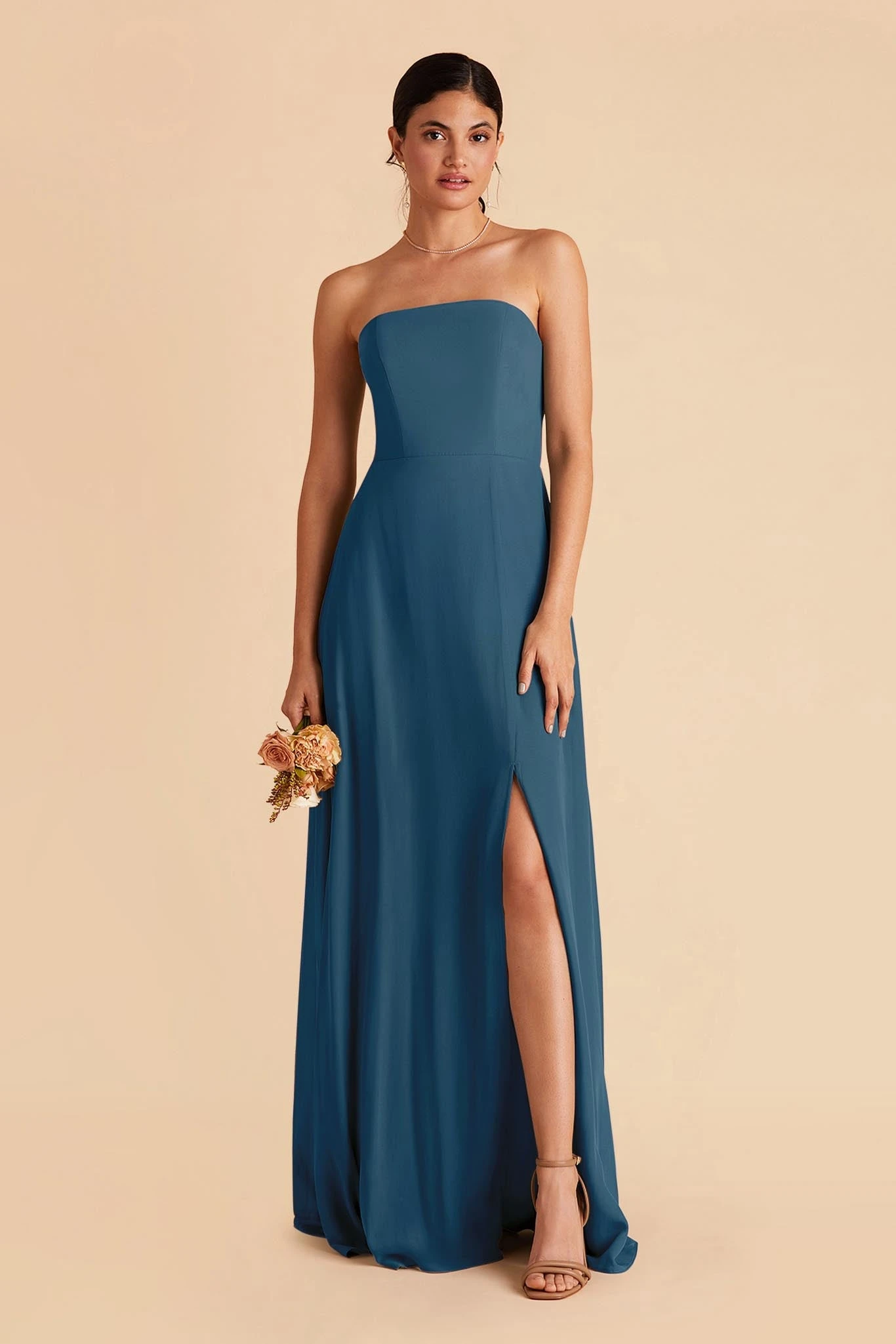 Chris Convertible Chiffon Dress - Ocean Blue 6 Chris Convertible Chiffon Dress - Ocean Blue - Image 4