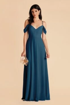 Devin Convertible Dress - Ocean Blue -Elegance Bridal Store ocean blue devin convertible slit bridesmaid dress 01