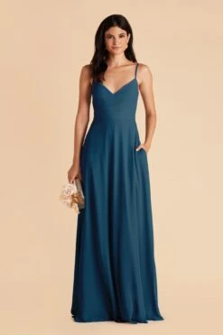Devin Convertible Dress - Ocean Blue -Elegance Bridal Store ocean blue devin convertible slit bridesmaid dress 03