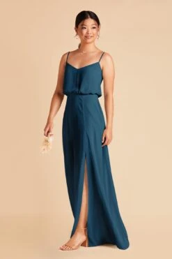 Gwennie Dress - Ocean Blue 19 Gwennie Dress - Ocean Blue -Elegance Bridal Store ocean blue gwennie convertible slit bridesmaid dress 04
