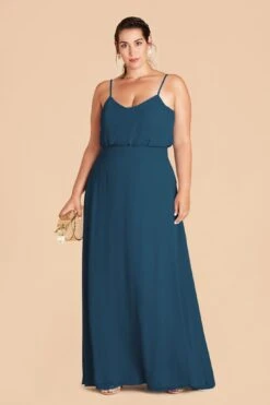 Gwennie Dress - Ocean Blue 26 Gwennie Dress - Ocean Blue -Elegance Bridal Store ocean blue gwennie plus size bridesmaid dress 02