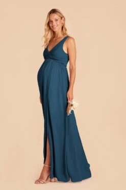 Laurie Empire Dress - Ocean Blue 10 Laurie Empire Dress - Ocean Blue -Elegance Bridal Store ocean blue laurie convertible bridesmaid dress 01