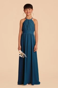 Sienna Junior Dress - Ocean Blue