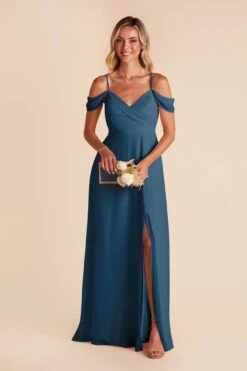 Spence Convertible Dress - Ocean Blue 12 Spence Convertible Dress - Ocean Blue -Elegance Bridal Store ocean blue spence convertible slit bridesmaid dress 01