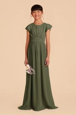 Celine Junior Dress - Olive