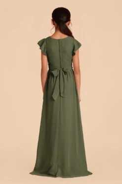 Celine Junior Dress - Olive 9 Celine Junior Dress - Olive -Elegance Bridal Store olive celine junior bridesmaid dress 02