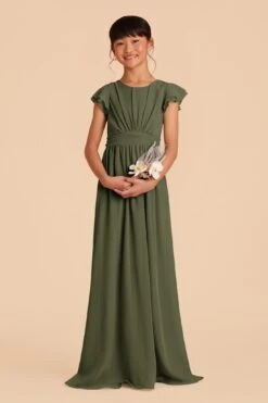 Celine Junior Dress - Olive 8 Celine Junior Dress - Olive -Elegance Bridal Store olive celine junior bridesmaid dress 04