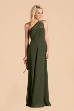 Kira Dress - Olive -Elegance Bridal Store olive convertible bridesmaid dress 02