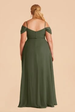 Devin Convertible Dress - Olive -Elegance Bridal Store olive devin plus size convertible bridesmaid dress 03
