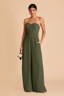 Gigi Convertible Jumpsuit - Olive