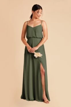 Gwennie Dress - Olive 14 Gwennie Dress - Olive -Elegance Bridal Store olive gwennie convertible slit bridesmaid dress 03