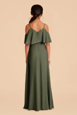 Janie Convertible Junior Dress - Olive -Elegance Bridal Store olive janie convertible slit junior bridesmaid dress 05
