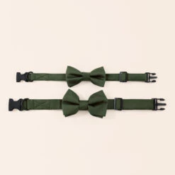 Sadie Dog Bow Tie Collar - Olive -Elegance Bridal Store olive sadie dog bow tie collar 01 5f10f408 77f6 4434 8500 9be61359a509