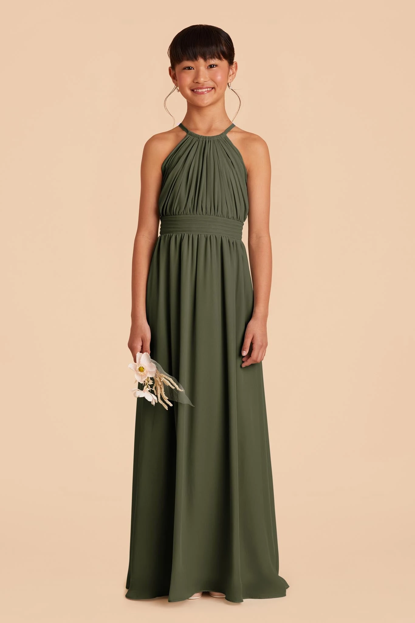 Sienna Junior Dress - Olive 3 Sienna Junior Dress - Olive