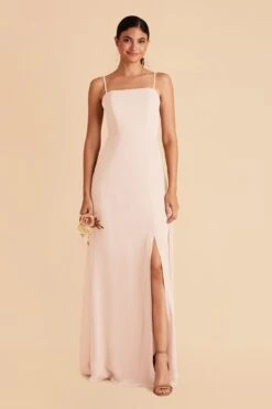 Chris Convertible Chiffon Dress - Pale Blush 14 Chris Convertible Chiffon Dress - Pale Blush -Elegance Bridal Store pale blush chris convertible bridesmaid dress 02