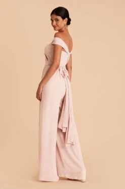 Gigi Convertible Jumpsuit - Pale Blush 15 Gigi Convertible Jumpsuit - Pale Blush -Elegance Bridal Store pale blush gigi convertible bridesmaid jumpsuit 04