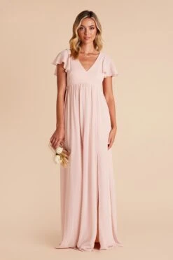 Hannah Empire Dress - Pale Blush 13 Hannah Empire Dress - Pale Blush -Elegance Bridal Store pale blush hannah bridesmaid dress 02