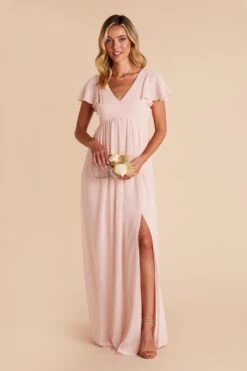 Hannah Empire Dress - Pale Blush 15 Hannah Empire Dress - Pale Blush -Elegance Bridal Store pale blush hannah bridesmaid dress 04