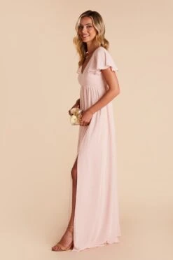 Hannah Empire Dress - Pale Blush 16 Hannah Empire Dress - Pale Blush -Elegance Bridal Store pale blush hannah bridesmaid dress 05