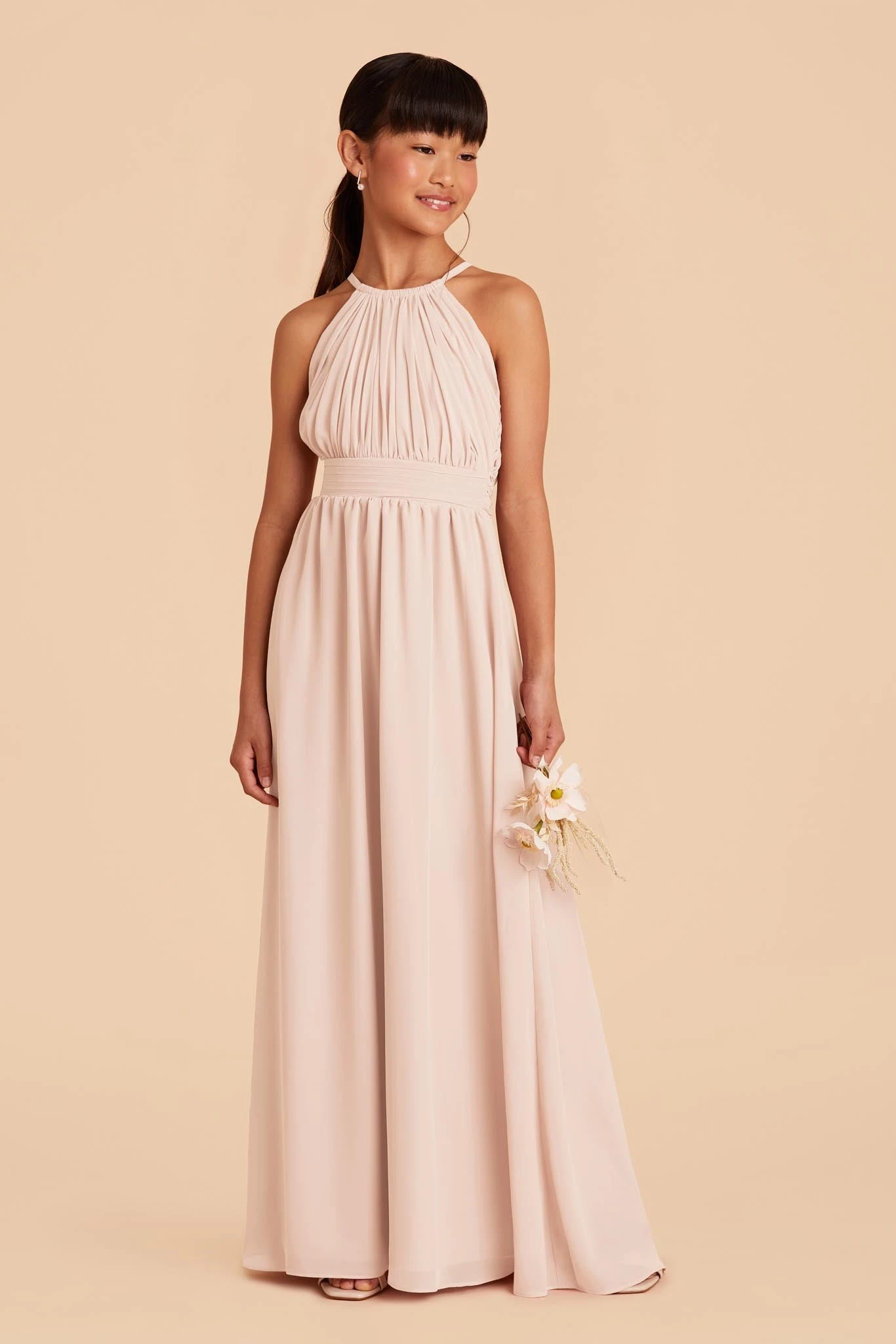 Sienna Junior Dress - Pale Blush 3 Sienna Junior Dress - Pale Blush