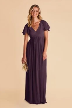 Hannah Empire Dress - Plum -Elegance Bridal Store plum hannah bridesmaid dress 02 5aa5b735 d2c0 4933 9076 b0698eb15643