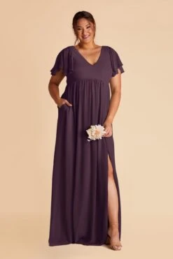 Hannah Empire Dress - Plum -Elegance Bridal Store plum hannah plus size bridesmaid dress 02 cf5374de 538a 481a 926c a570111ae135
