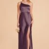 Kensie Shiny Satin Dress - Plum 2 Kensie Shiny Satin Dress - Plum -Elegance Bridal Store plum kensie satin bridesmaid dress 03