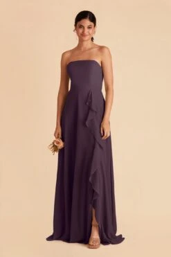 Winnie Convertible Chiffon Dress - Plum -Elegance Bridal Store plum winnie convertible slit bridesmaid dress 01 66dae230 8569 4c88 81cf 608b7e77f9a5