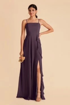 Winnie Convertible Chiffon Dress - Plum -Elegance Bridal Store plum winnie convertible slit bridesmaid dress 02 8f671a71 54a4 495a 90e0 e863910dedc4