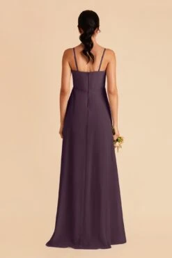 Winnie Convertible Chiffon Dress - Plum -Elegance Bridal Store plum winnie convertible slit bridesmaid dress 04 1f0469f7 e74c 4e76 863f 890845b79c14