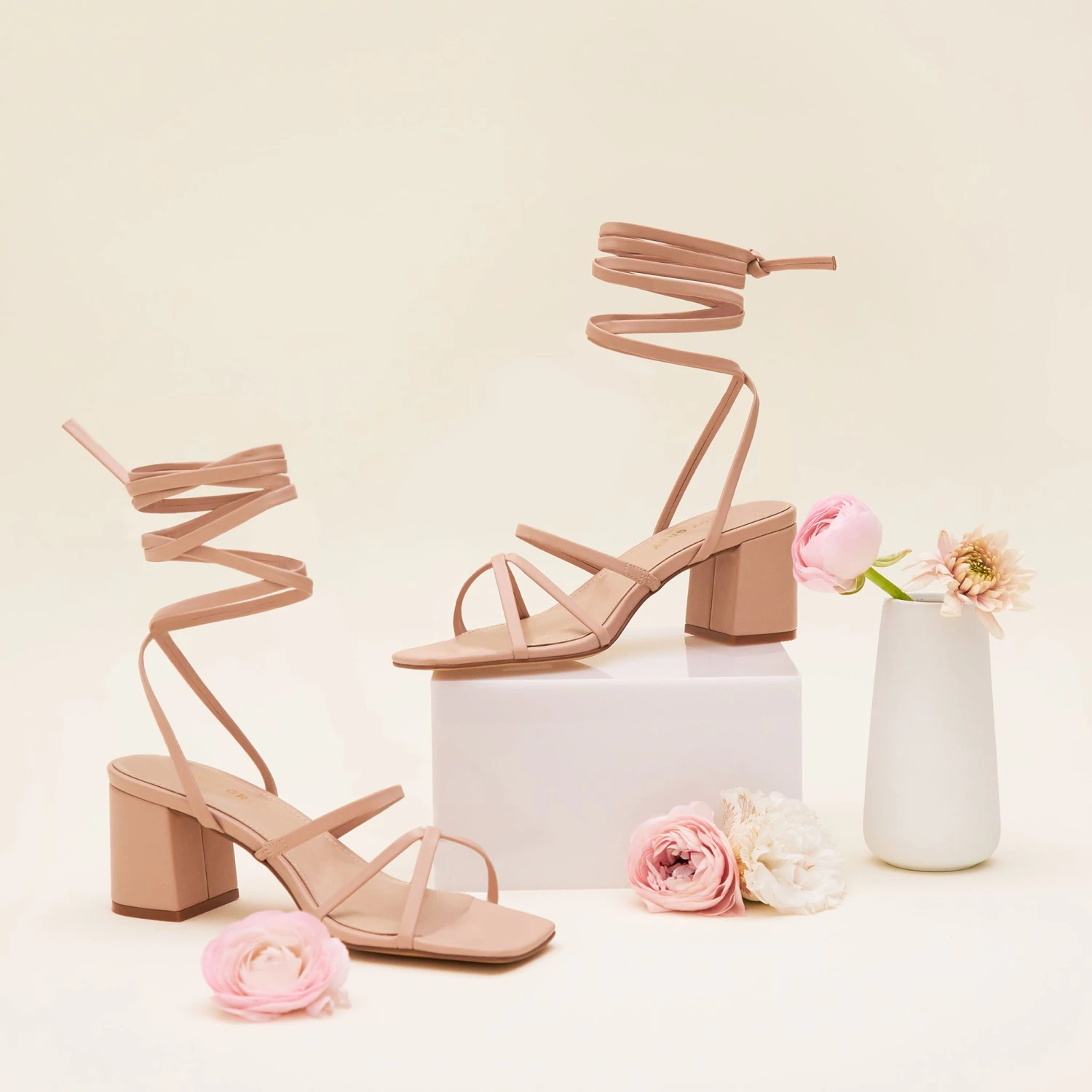 Rocky Chunky Heel - Nude Blush 7 Rocky Chunky Heel - Nude Blush - Image 5