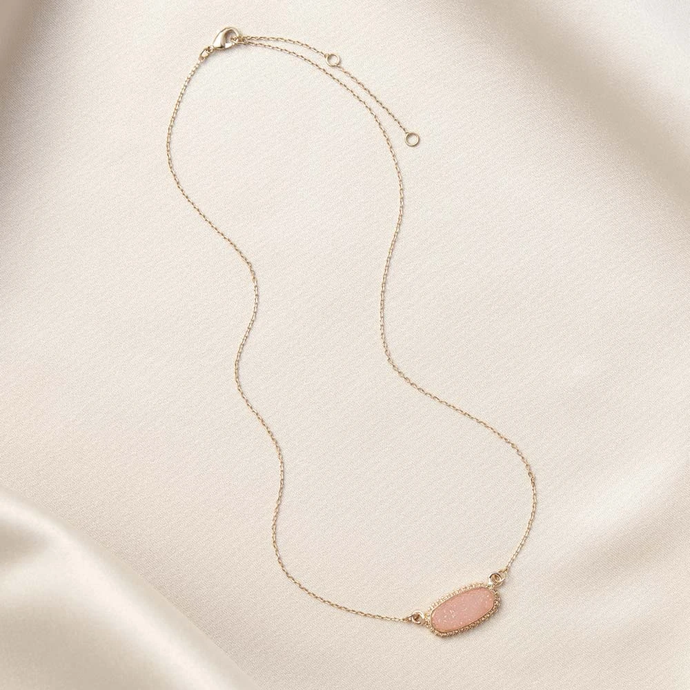 Presley Charm Necklace - Rose Pink 5 Presley Charm Necklace - Rose Pink - Image 3