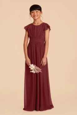 Celine Junior Dress - Rosewood -Elegance Bridal Store rosewood celine junior bridesmaid dress 01