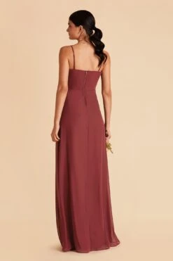 Chris Convertible Chiffon Dress - Rosewood 17 Chris Convertible Chiffon Dress - Rosewood -Elegance Bridal Store rosewood chris convertible bridesmaid dress 01