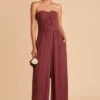 Gigi Convertible Jumpsuit - Rosewood -Elegance Bridal Store rosewood gigi convertible bridesmaid jumpsuit 01