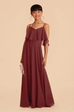 Janie Convertible Junior Dress - Rosewood -Elegance Bridal Store rosewood janie convertible junior bridesmaid dress 03