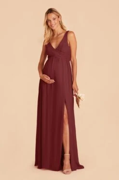 Laurie Empire Dress - Rosewood -Elegance Bridal Store rosewood laurie convertible bridesmaid dress 01