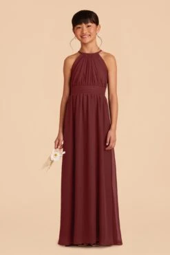 Sienna Junior Dress - Rosewood -Elegance Bridal Store rosewood sienna junior bridesmaid dress 01