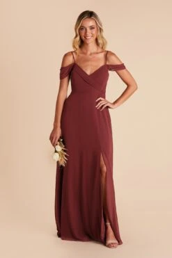 Spence Convertible Dress - Rosewood 21 Spence Convertible Dress - Rosewood -Elegance Bridal Store rosewood spence convertible slit bridesmaid dress 03