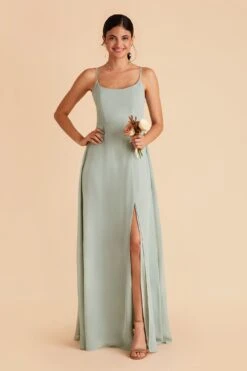Amy Chiffon Dress - Sage 17 Amy Chiffon Dress - Sage -Elegance Bridal Store sage amy bridesmaid dress 02
