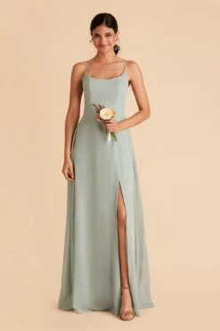Amy Chiffon Dress - Sage 18 Amy Chiffon Dress - Sage -Elegance Bridal Store sage amy bridesmaid dress 03