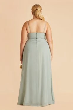 Amy Chiffon Dress - Sage 25 Amy Chiffon Dress - Sage -Elegance Bridal Store sage amy plus size bridesmaid dress 06 9a203394 30c5 4c44 ba87 dc5774766320