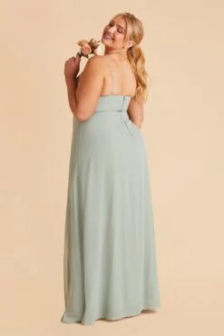 Amy Chiffon Dress - Sage 20 Amy Chiffon Dress - Sage -Elegance Bridal Store sage amy plus size bridesmaid dress 07 91039846 17b3 424d 9575 07cb29323fbc