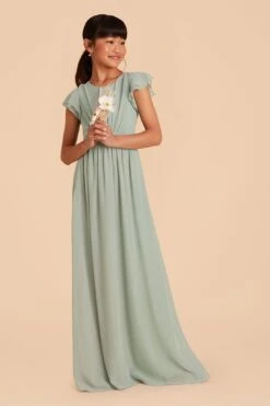 Celine Junior Dress - Sage -Elegance Bridal Store sage celine junior bridesmaid dress 05