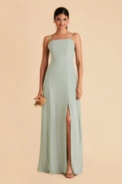 Chris Convertible Chiffon Dress - Sage -Elegance Bridal Store sage chris convertible bridesmaid dress 02