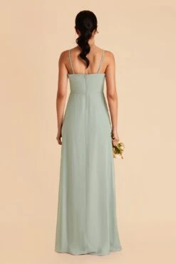 Chris Convertible Chiffon Dress - Sage -Elegance Bridal Store sage chris convertible bridesmaid dress 04