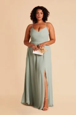 Devin Convertible Dress - Sage 37 Devin Convertible Dress - Sage -Elegance Bridal Store sage devin plus size convertible slit chiffon bridesmaid dress 04 076a7faa d655 43be af23 0d2625aee644