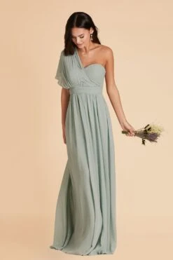 Grace Convertible Dress - Sage 24 Grace Convertible Dress - Sage -Elegance Bridal Store sage grace convertible chiffon bridesmaid dress 02